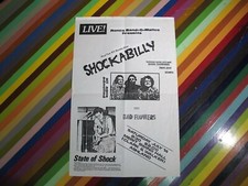 Usado, Antigo panfleto indie punk alt -Shockabilly Bad Flowers State of Shock Merit 11x17 PL1 comprar usado  Enviando para Brazil