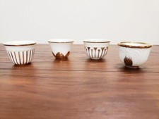 Antigo copo de saquê folheado a ouro real porcelana Japão conjunto de 4 bebidas luxo conjunto de presente comprar usado  Enviando para Brazil