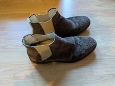 Brown suede leather for sale  EDINBURGH