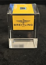 Autêntico BREITLING VIDRO SÓLIDO CRISTAL MESA RELÓGIO DE MESA SUPORTE DE EXIBIÇÃO comprar usado  Enviando para Brazil