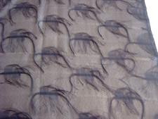 Sheer black fabric for sale  DARLINGTON
