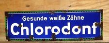 Altes emaileschild chlorodont gebraucht kaufen  Bad Schlema