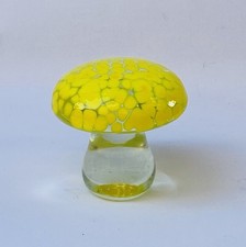 Lindo peso de papel cogumelo manchado amarelo vintage, perfeito estado, 3” T comprar usado  Enviando para Brazil