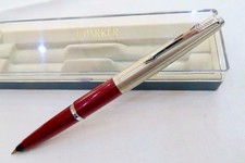 PARKER 45 BORGONHA COM TAMPA LUSTRALOY CANETA-TINTEIRO COM CONVERSOR DE TINTA E ESTOJO comprar usado  Enviando para Brazil