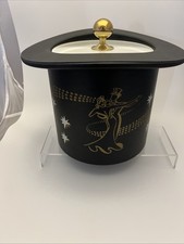 Usado, Balde de gelo vintage Kraftware ouro preto chapéu superior (434) comprar usado Usado, Balde de gelo vintage Kraftware ouro preto chapéu superior (434) comprar usado  Enviando para Brazil