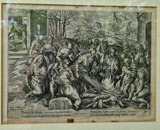 Antica incisione. hendrik usato  Parma
