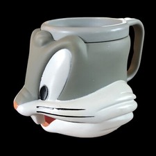 ☆ APLAUSOS Looney Tunes Bugs Bunny Copo de Suco Infantil de Plástico Caneca 1995 Warner Bros comprar usado  Enviando para Brazil