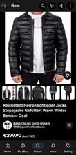 Lederjacke reichstadt gebraucht kaufen  Hameln