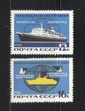 U.R.S.S. Año: 1966. Tema: LINEA MARITIMA LENINGRADO-MONTREAL., usado comprar usado  Enviando para Brazil