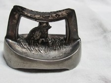 Antigo descanso de faca placa de prata figura forma de ovo de galinha RARO! comprar usado  Enviando para Brazil