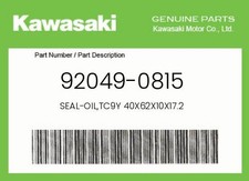 Óleo de vedação genuíno Kawasaki, TC9Y 40X62X10X17.2 - 92049-0815, usado comprar usado Óleo de vedação genuíno Kawasaki, TC9Y 40X62X10X17.2 - 92049-0815, usado comprar usado  Enviando para Brazil