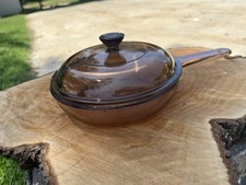 Frigideira Visions Corning Ware vidro âmbar frigideira 8,5” com tampa França comprar usado  Enviando para Brazil