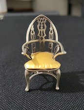 Poltrona Windsor rara vintage italiana UNOAERRE miniatura 800 prata ☆ 1 AR Itália comprar usado  Enviando para Brazil