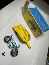 MATCHBOX LESNEY Nº38 HONDA MOTOCICLETA E REBOQUE NA CAIXA ORIGINAL novo estoque antigo comprar usado  Enviando para Brazil