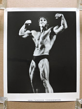Foto retrato original de fisiculturista de bolo de carne Arnold Schwarzenegger 1976 comprar usado  Enviando para Brazil