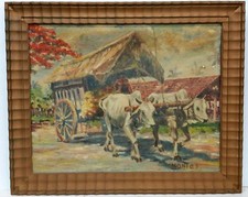 Vintage french oil for sale  Beverly Hills