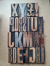Vintage wooden letterpress for sale  LONDON