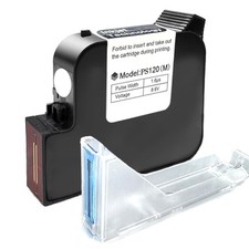 Cartucho de tinta solvente de secagem rápida original Phezer substituição PS120 portátil branco comprar usado  Enviando para Brazil