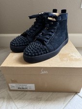 Tamanho 11 EUA 44 UE Christian Louboutin Louis Spikes Orlato alto com caixa, usado comprar usado  Enviando para Brazil