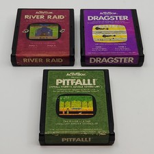 Lote de videogame Atari 2600 Loose - River Raid Dragster Pitfall - Funcionando comprar usado Lote de videogame Atari 2600 Loose - River Raid Dragster Pitfall - Funcionando comprar usado  Enviando para Brazil