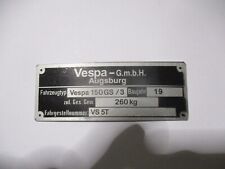 Typenschild plate vespa gebraucht kaufen  Deutschland
