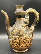 Vaso de cerâmica Dragon Figured marrom vitrificado cerâmica cerâmica vinho sudeste como comprar usado  Enviando para Brazil