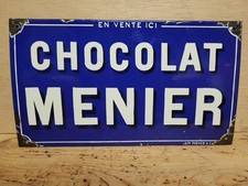 Plaque émaillée chocolat d'occasion  Levier