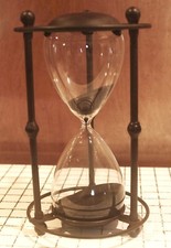 Black metal hourglass for sale  Maple Shade