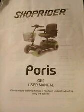 Shoprider paris gk8 for sale  BARNSTAPLE