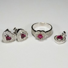 Heart cut ruby for sale  Thompson