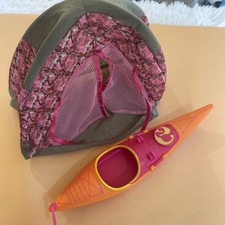 Boneca Barbie caiaque com barraca brinquedo colecionável sem remos ver fotos comprar usado  Enviando para Brazil