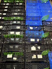 14x plastic stackable for sale  IPSWICH