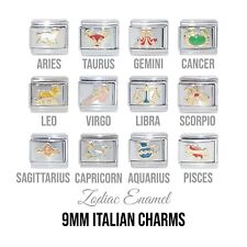 Enamel zodiac 9mm for sale  LUTON