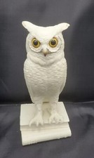 Vintage Boehm Porcelana Coruja Bookend Cerca de 1960 Coruja Branca em Pé em Livros 1 Peça comprar usado  Enviando para Brazil