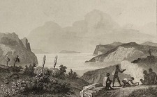Gravura Austrália Nova Holanda Port King Georges 1836 comprar usado  Enviando para Brazil