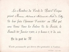 Vieux papier invitation d'occasion  Prades