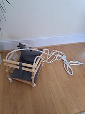 Wooden baby swing for sale  LONDON