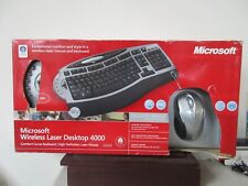 MICROSOFT WIRELESS LASER DESKTOP 4000 TECLADO E MOUSE CAIXA ABERTA 4GC-00002 comprar usado  Enviando para Brazil