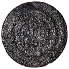 Monnaie Corse - Pascal Paoli - 4 Soldi - 1765 Murato - 4 inversé - Rare ! comprar usado  Enviando para Brazil