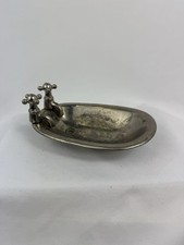 Porta-saboneteira para banheira torneiras duplas vintage casa de bonecas prata mini comprar usado  Enviando para Brazil