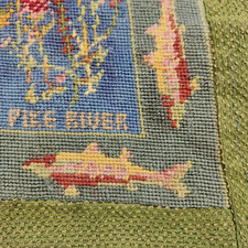 Vtg hooked tapestry for sale  Alton Bay