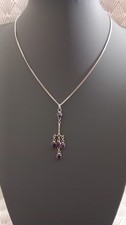 Sterling silver amythest for sale  CAMBRIDGE