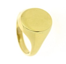 Gold oval signet for sale  MARGATE