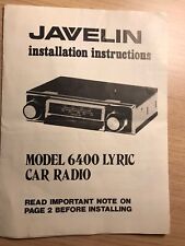 Vintage javelin car for sale  NOTTINGHAM