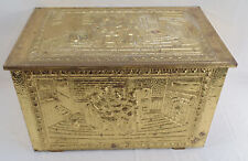 Vintage embossed brass for sale  USA