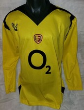 Camiseta masculina manga longa Arsenal Dennis Bergkamp 2003-2004 O2 Away G RARA, usado comprar usado  Enviando para Brazil