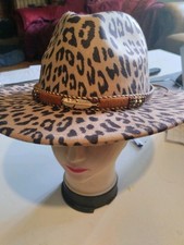 leopard print trilby hat for sale leopard print trilby hat for sale RYE
