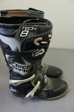 Botas de motocross Alpinestars Tech 8 para hombre 12 negras blancas segunda mano  Embacar hacia Argentina