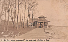Cartão postal foto real RPPC Laurel Beach Pavillion / Gazebo Milford Connecticut CT comprar usado  Enviando para Brazil