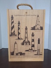 Caixa de vinho de madeira Duplin Winery Lighthouses of North Carolina comprar usado  Enviando para Brazil